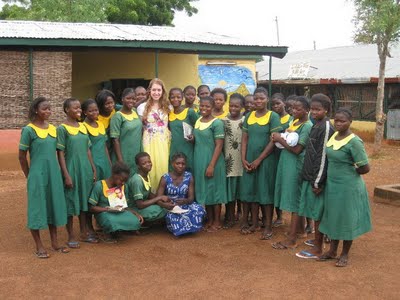 Eleanor Segall in Ghana Teaching Literacy